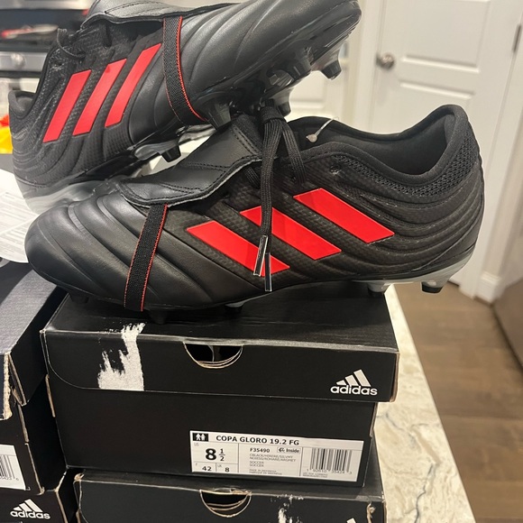ADIDAS COPA GLORO 20.2 CLEATS WHITE in 7.5M Black 4 pairsSZ 8M 2 pairs in SZ 8.5 - Picture 5 of 7